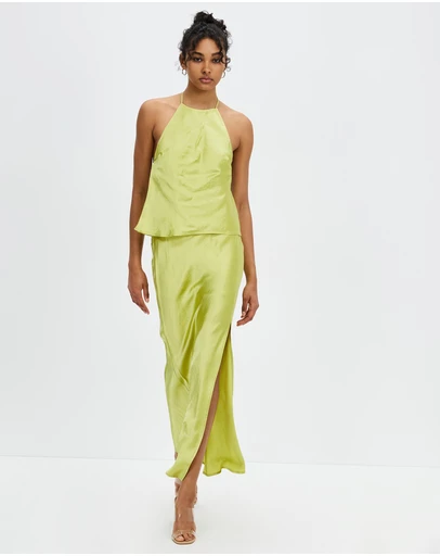 Third Form - Crush Bias Split Maxi Skirt