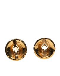 Pre-Loved by Azura Reborn - Pre-Loved CC Quilted Gold Plated Round Clip on Earrings
