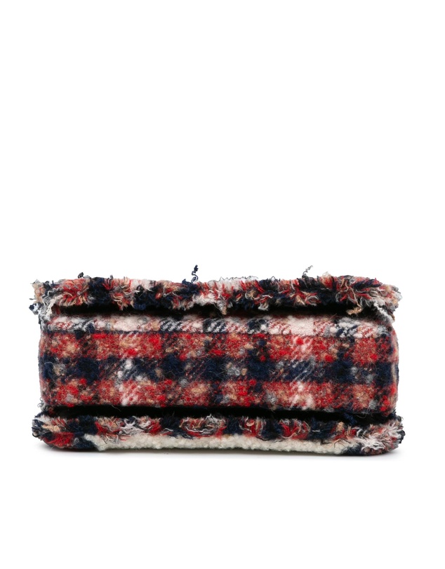 Pre-Loved by Azura Reborn - Pre-Loved Chanel Shearling Tweed Crossbody Bag