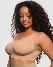 B Free Intimate Apparel - Double Lined Wire Free High Back Crop Bra (C-D-DD-E-F) Cup