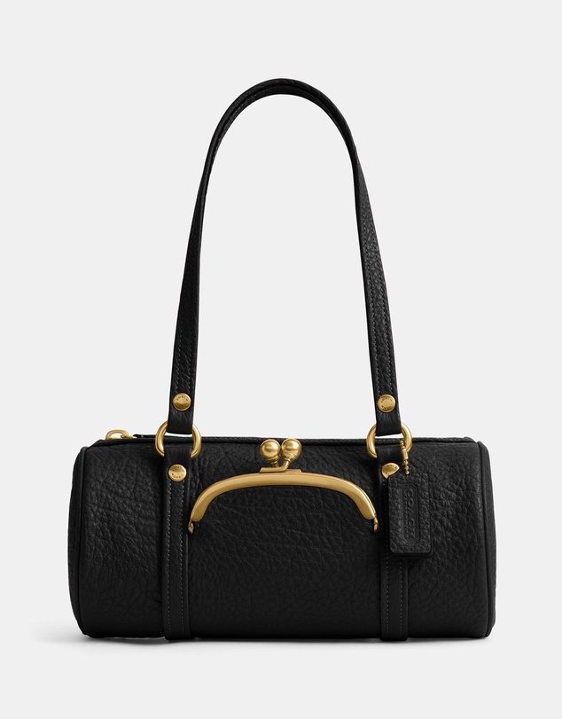 Coach - The Coach Originals Suede Kisslock Barrel Bag 28