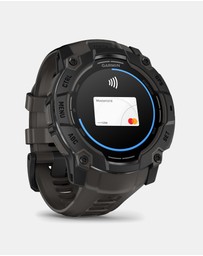 Garmin - Instinct 3 50mm AMOLED Black Bezel with Charcoal Band
