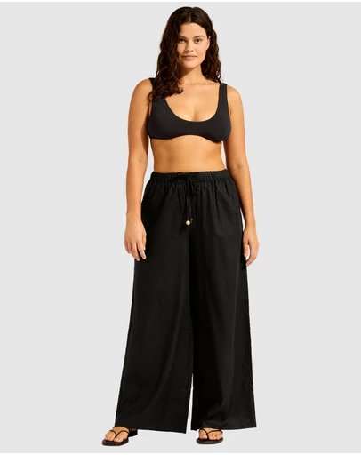 Seafolly - Palermo Drawcord Waist Wide Leg Pant