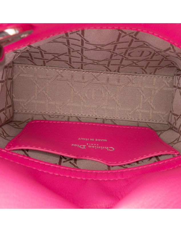 Dior - Pre-Loved Mini Lambskin Cannage Lady Dior