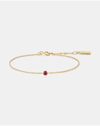 Ania Haie - Ania Haie Gold Crimson Solitaire Bracelet