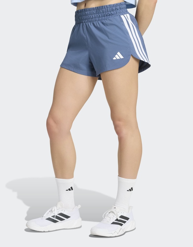 adidas Performance - Pacer Workout Woven High Rise Shorts Womens
