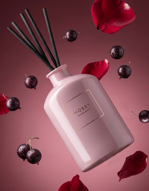 Moss St Fragrances - Blackcurrant & Rose Fragrance Diffuser 300ml