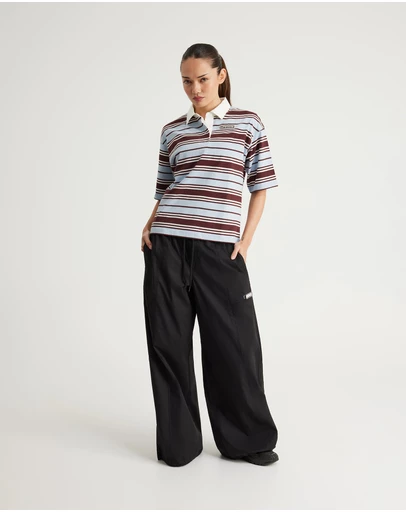 Upstate - Stripe Rugby Top - Blue Haze/Moccha/Vintage White