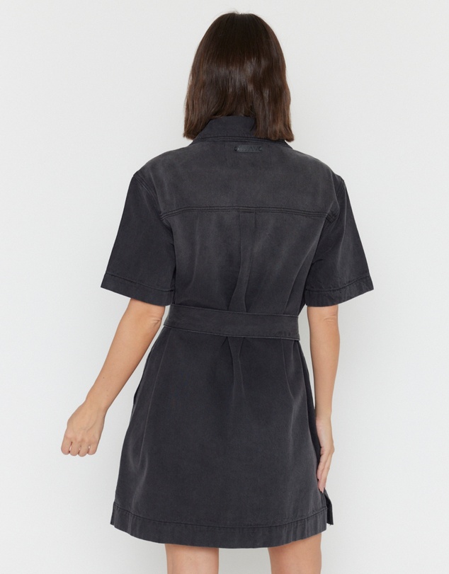 ALEXANDRA - Milano Dress Black Denim