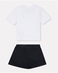New Balance - French Terry Small Logo Tee & Short Set