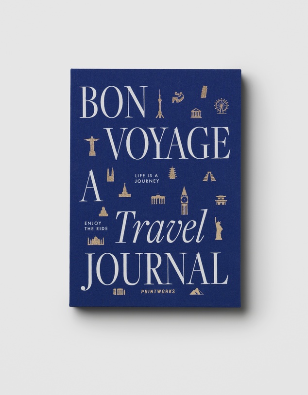 Printworks - Printworks Bon Voyage Travel Journal-Blue Beige