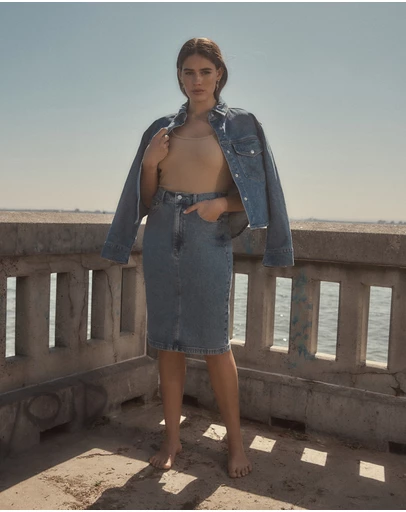 JACANDMOOKI - Indi Denim Skirt
