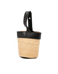 Pre-Loved by Azura Reborn - Pre-Loved loewe Raffia Bucket Bag Leather Trim