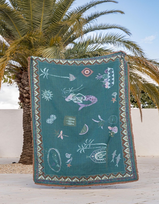 Good Throw Co - Sea Song Mermaid Art Throw Rug