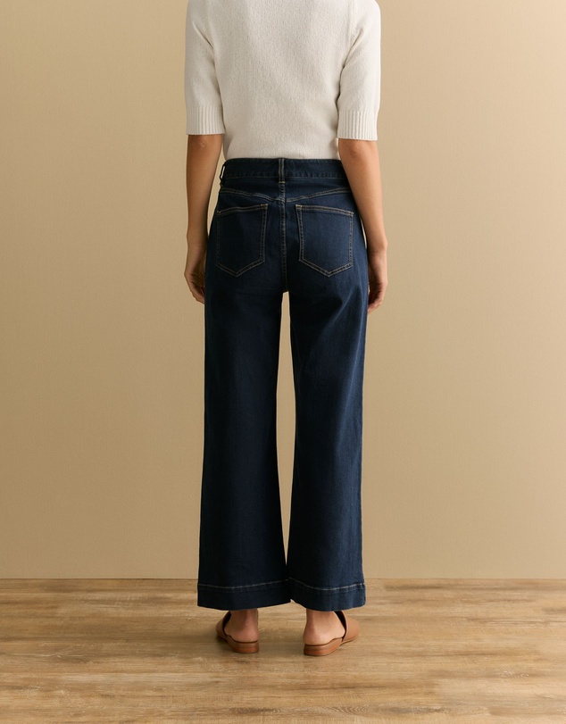Trenery - Wide Leg Jean in Dark Indigo