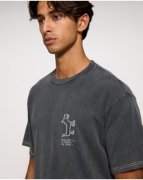Nudie Jeans - Koffe Scratched Tracks T-Shirt