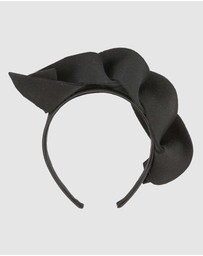 Max Alexander - Felt Black Spiral Fascinator