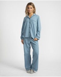 Mitch Dowd - Cotton Jersey Pyjama Set - Blue