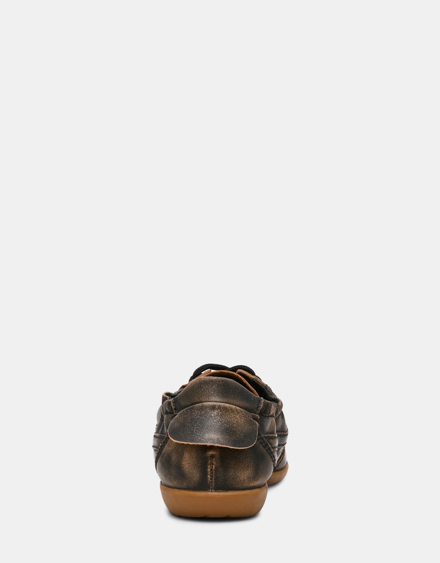 Steve Madden - Khaia Brown Distressed Sneakers