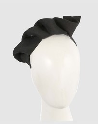 Max Alexander - Felt Black Spiral Fascinator