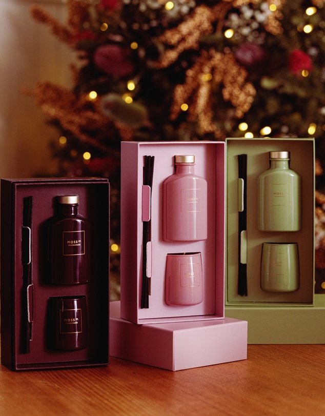Moss St Fragrances - Blackcurrant & Rose Mini Candle & Diffuser Gift Set