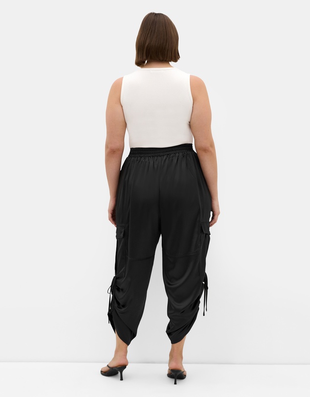 City Chic - Cargo Castle Satin Pant