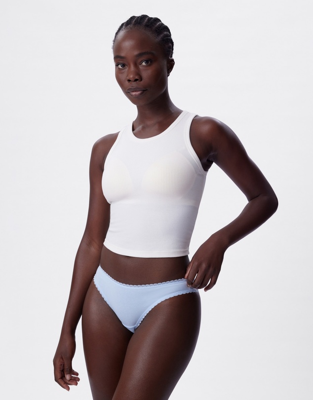 Bras N Things - Lyra Brazilian Knicker - Light Blue