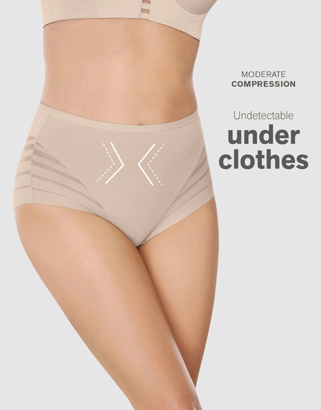 Leonisa - Lace Stripe Undetectable Seamless Shaping Brief