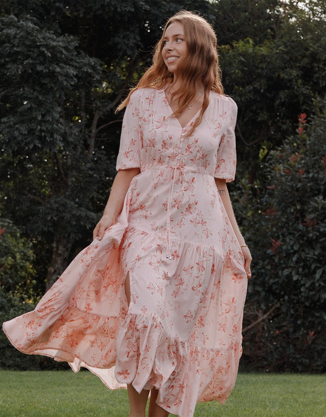 Petal & Pup - Kelda Dress - Rose Pink Floral