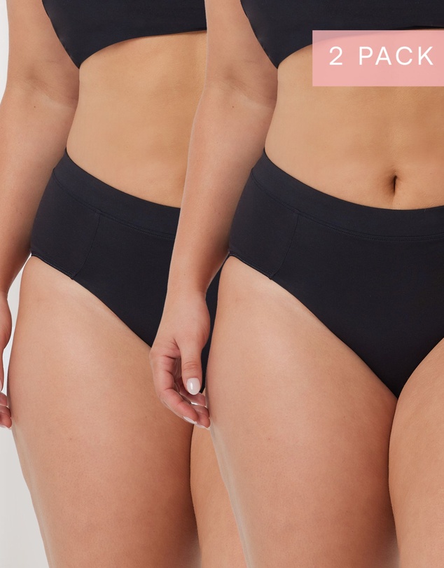 Kayser - 2 Pack Supima Bliss Hi Cut