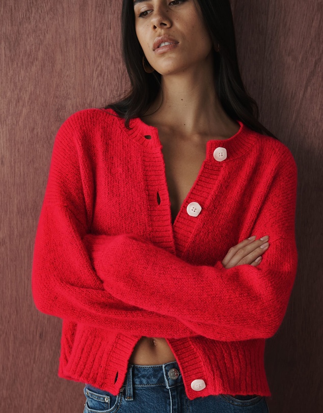 Jag - Lily Fluffy Knit Cardigan