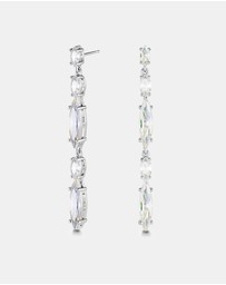 Mestige - Celine Drop Earrings - Silver Plated