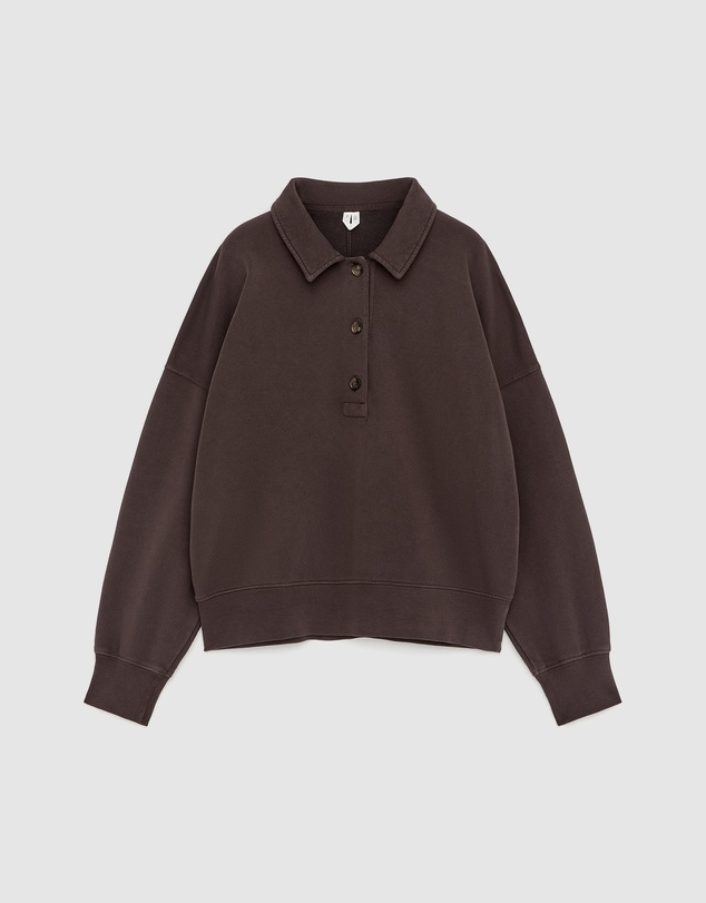 ARKET - French Terry Polo Sweatshirt