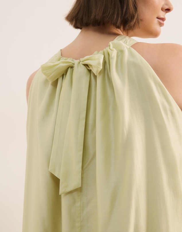 Atmos&Here Curvy - Paloma Voile Cut Away Tie Midi Dress
