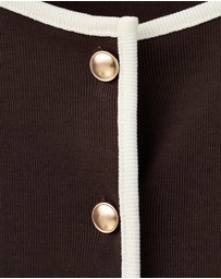 M.N.G - Buttoned Cotton T-Shirt