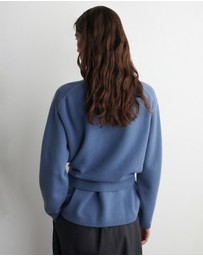 COS - Belt-Detail Merino Wool Jumper