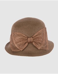 Max Alexander - Summer Brown Cloche Hat