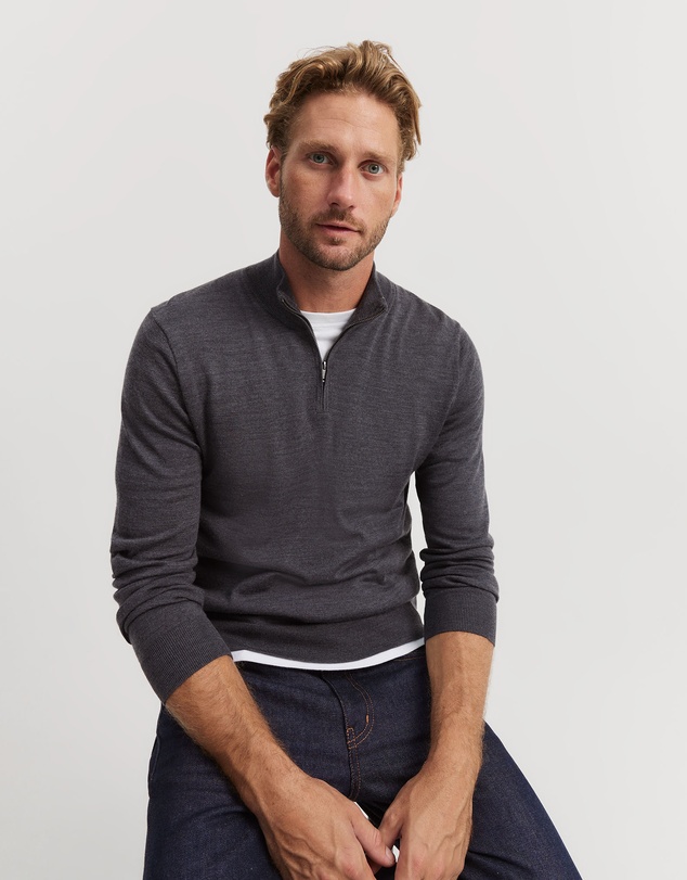 Country Road - Verified Australian Merino Half Zip Knit