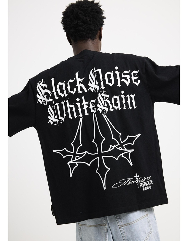 Black Noise White Rain - Galaxy T-Shirt