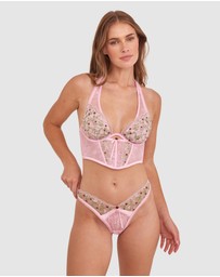 Bras N Things - Enchanted Willow Delight Corset - Pink