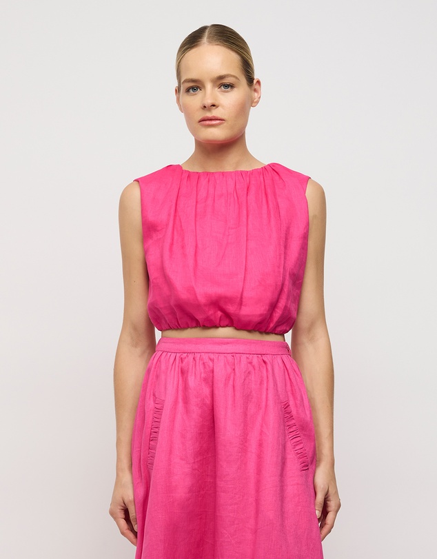 FRIEND of AUDREY - Adoni Linen Cocoon Top