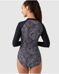 Modest Mermaid - Geo Zip One Piece Swimsuit