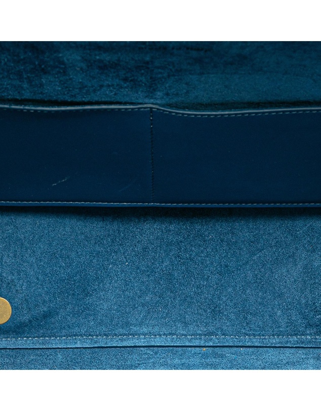 Pre-Loved by Azura Reborn - Pre-Loved celine Structured Leather Top Handle Bag with Interior Pockets and Adjustable Strap