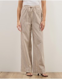 Atmos&Here - Niva Striped Relaxed Pants