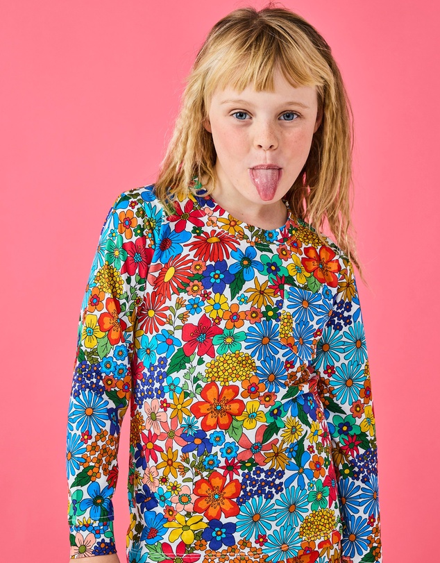 Kip&Co - Winter Fields Organic Cotton Long Sleeve Top Pants Pyjama Set -Kids-Teens