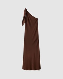 M.N.G - Asymmetrical Dress With Knot Strap