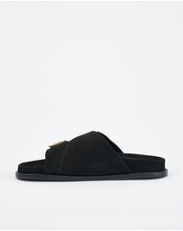 Sol Sana - Sato Footbed Black Suede
