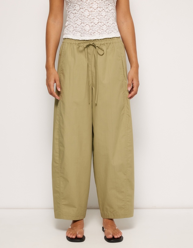 AERE - Organic Cotton Barrel Leg Pants