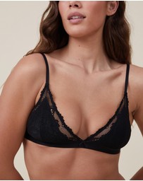 Cotton On Body - Everyday Lace Triangle Padded Bralette