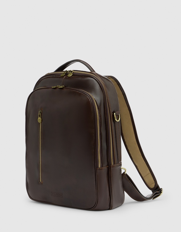 Republic of Florence - The Belfast Chocolate Laptop Backpack